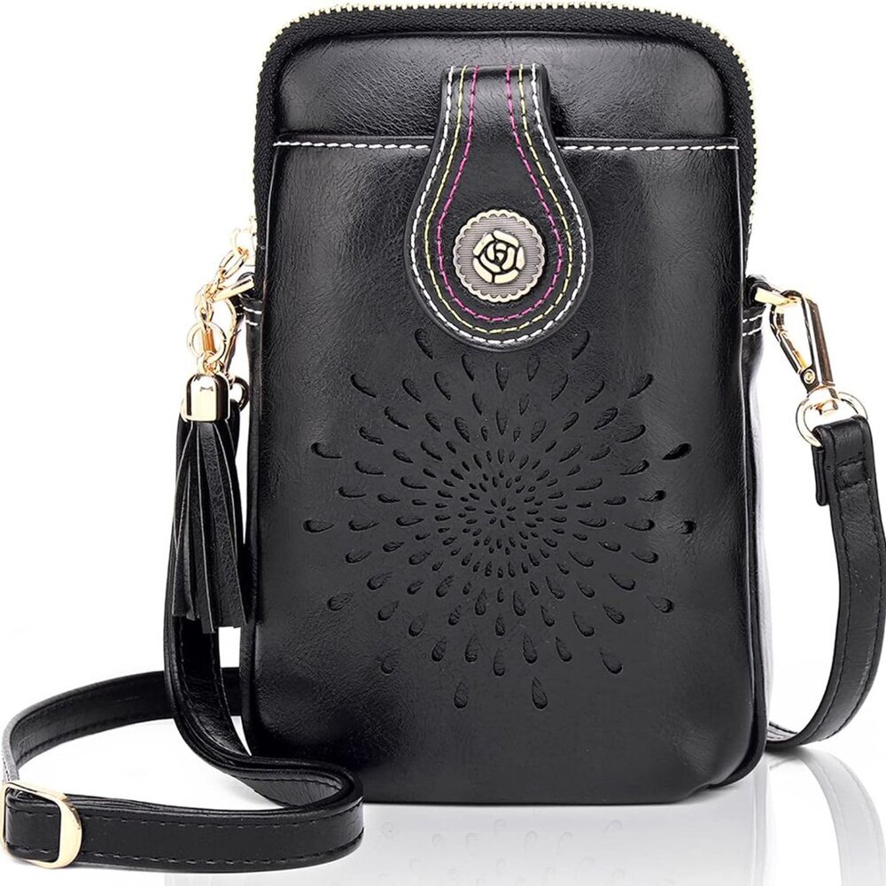 Small Crossbody Bags for Women, Lightweight Vegan Leather Cell Phone Purse, Cute